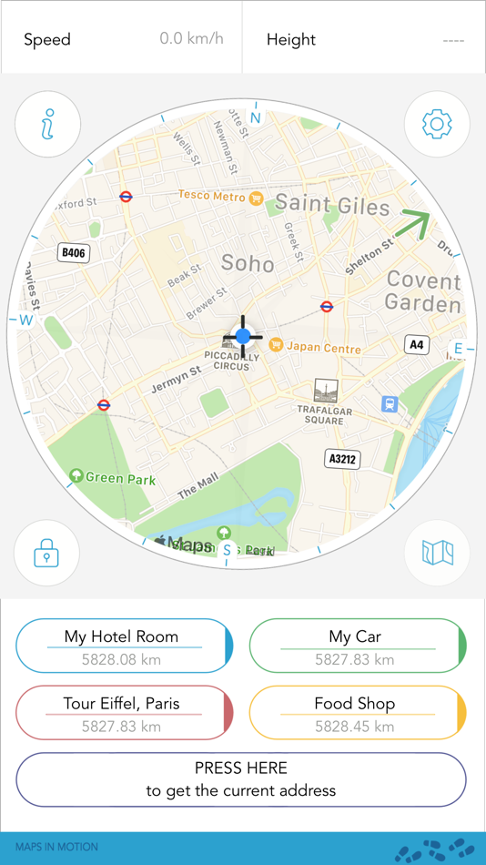 #5. Direction Compass With Maps (iOS) بواسطة: Chaviro Software