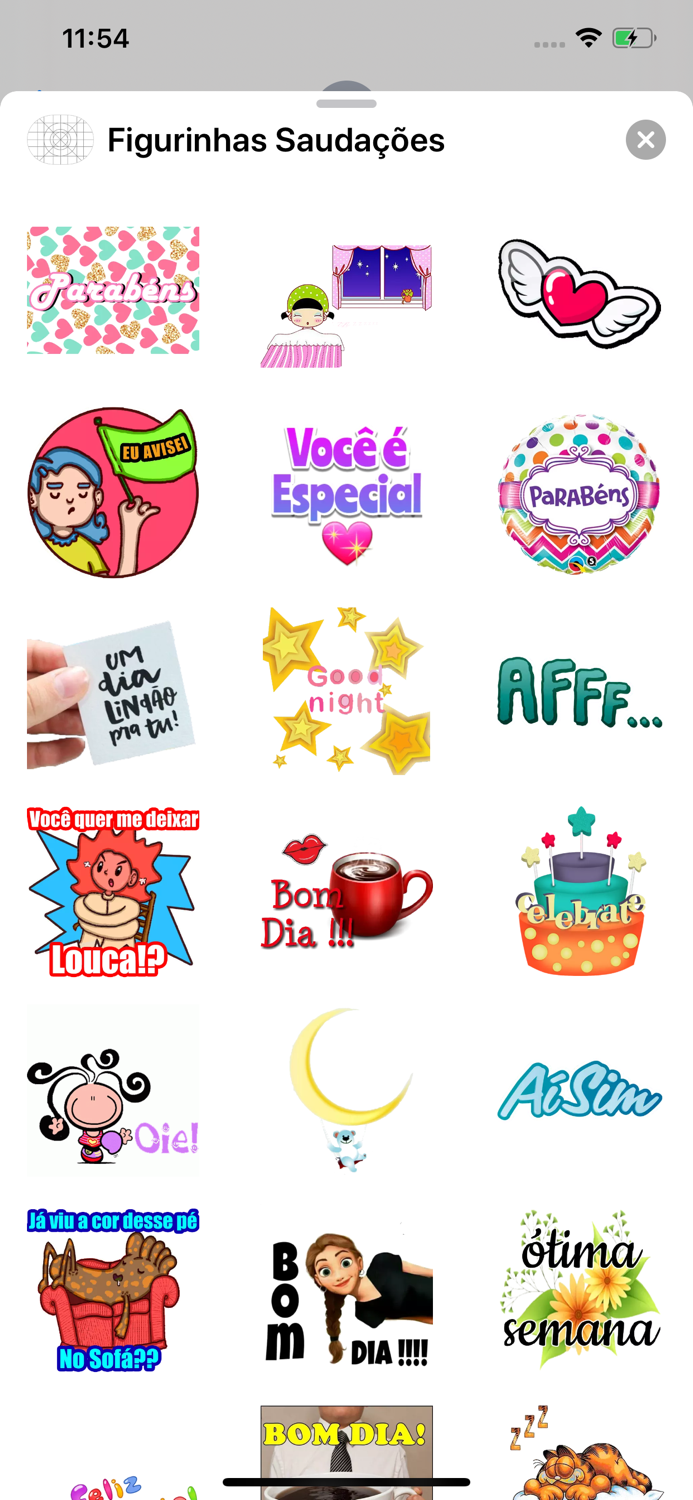 Figurinhas Saudacoes