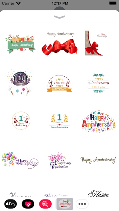 Happy Anniversary Sticker 2018 Screenshot