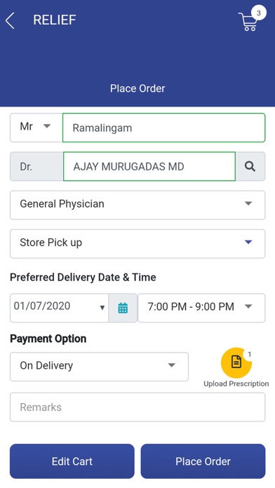 Relief Pharmacy Screenshot