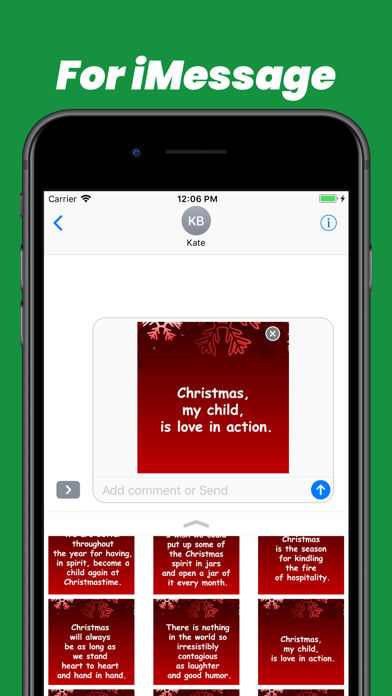 Screenshot #3 pour Christmas Quotes stickers