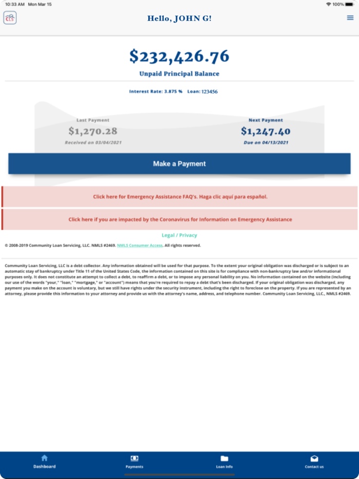 Community Loan Servicing