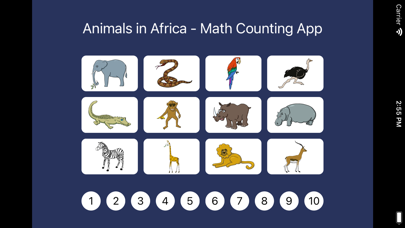 Animals in Africa - Math Appのおすすめ画像1