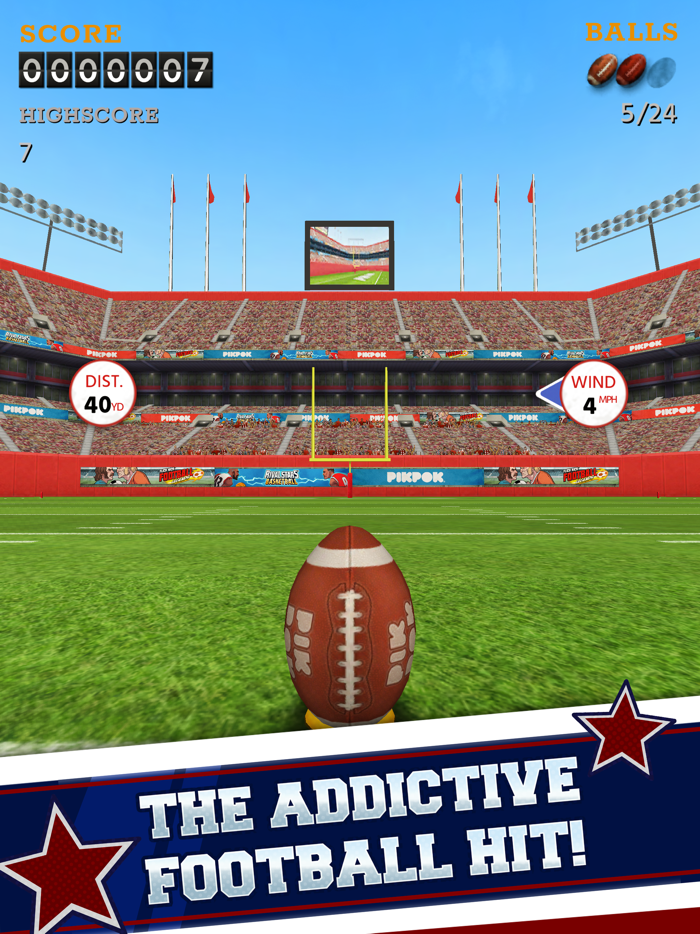 Flick Kick Field Goal Kickoff