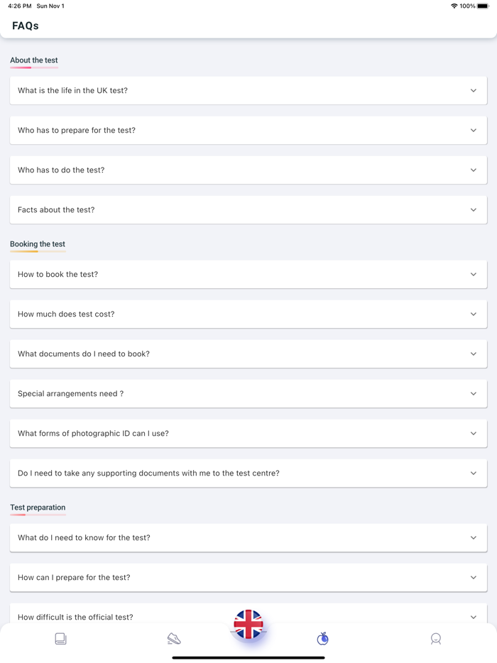 Life in the UK test HUB