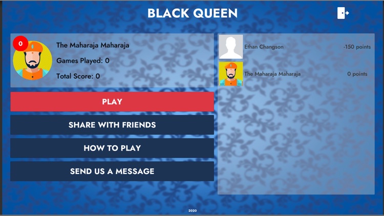 Black Queen Card Strategy Game