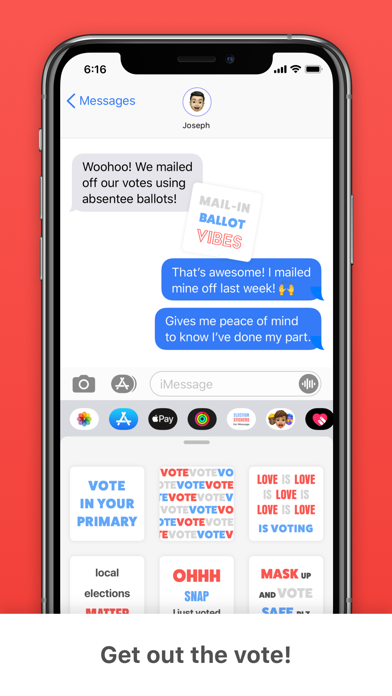 Election Chat Stickers Screenshot