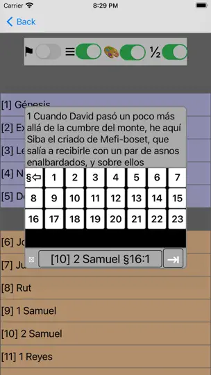 Скриншот Santa Biblia Ver: Reina Valera на iPhone 8