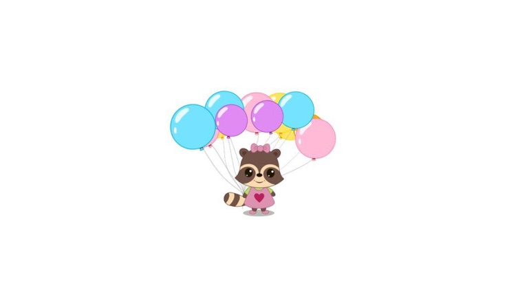 Candy Raccoon Balloon Games screenshot-0