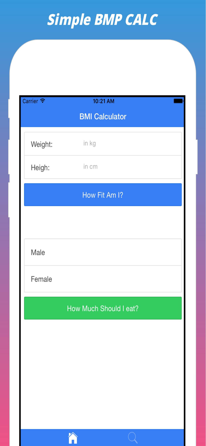 bmiCalc - Index BMI Calculator
