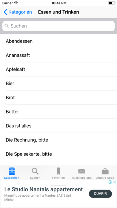 Screenshot #2 pour German to English Phrasebook