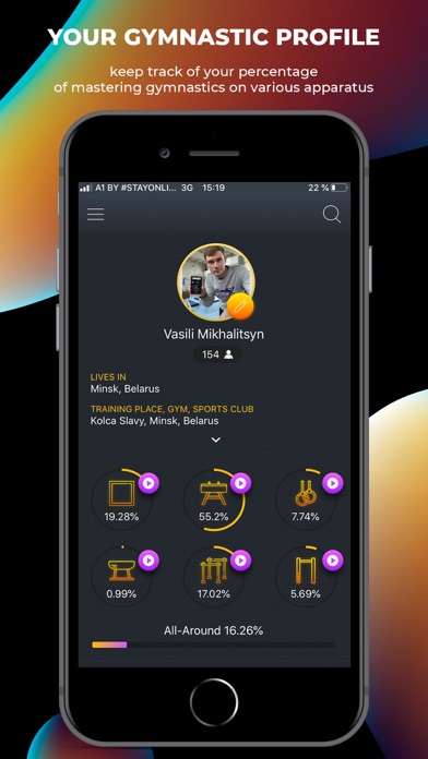 Screenshot #3 pour GYMES - app for gymnastics