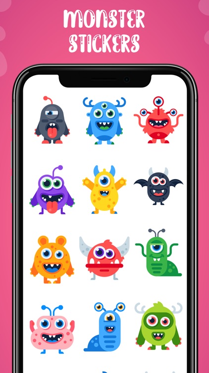 Cute Monsters and Emojis screenshot-4