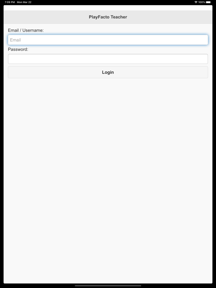 PlayFACTO School Teacher