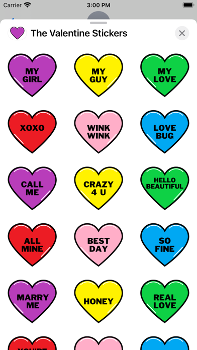The Valentine Stickers screenshot 2
