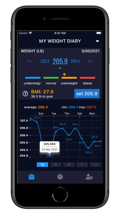 my weight diaryのおすすめ画像1