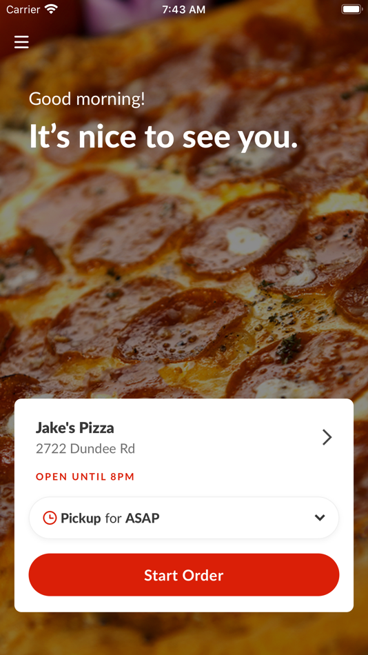 #2. Jake's Pizza Northbrook (iOS) 由: ChowNow