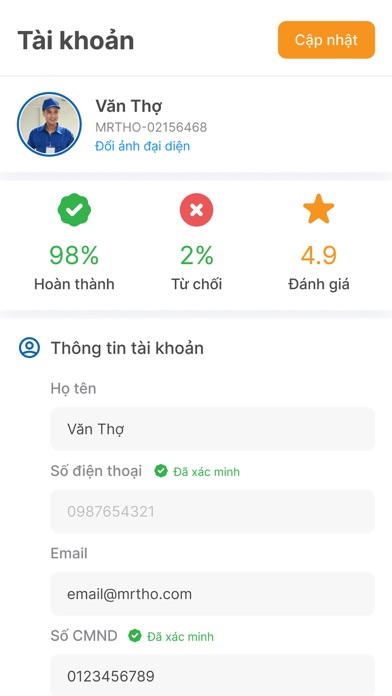 Mr Thợ - Cộng tác viên Screenshot