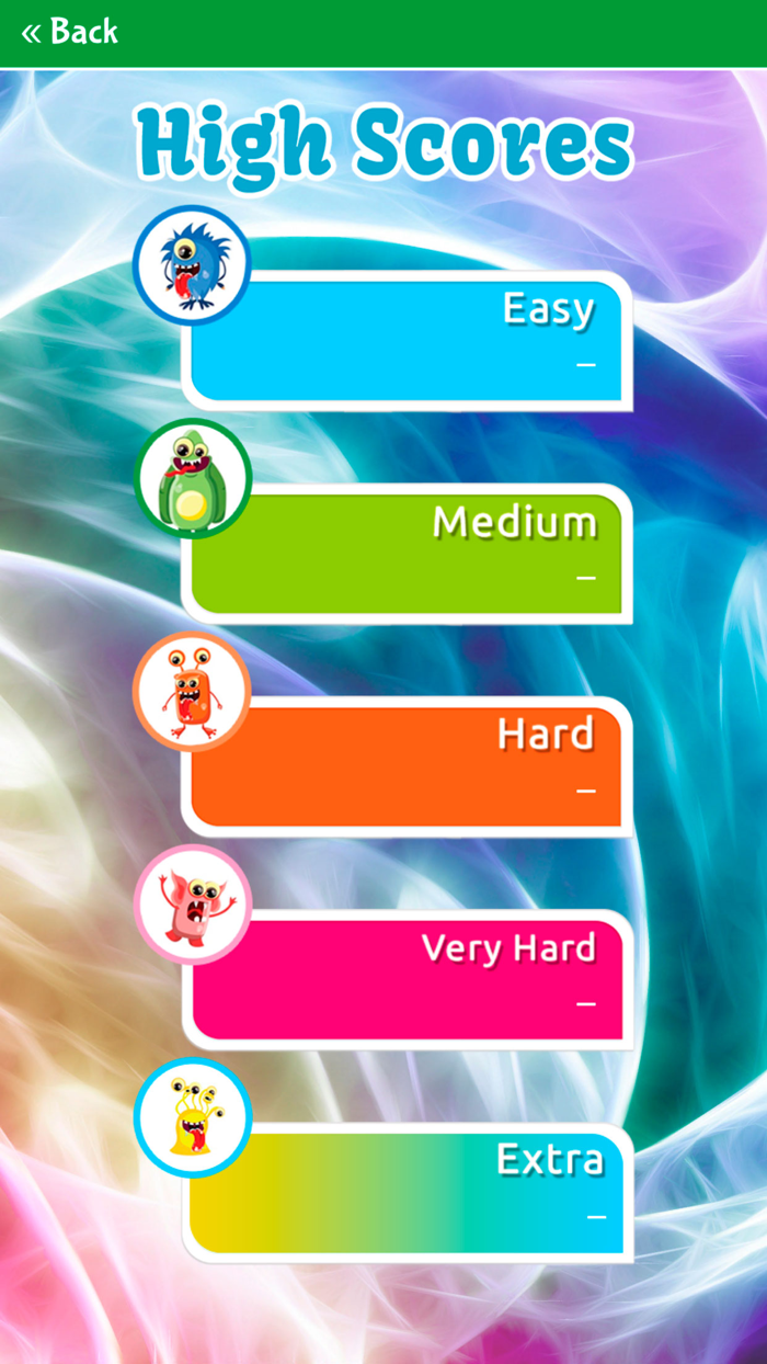 Cute Monsters Matching Game