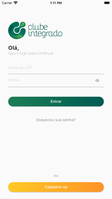 Clube Integrado Fidelização Screenshot