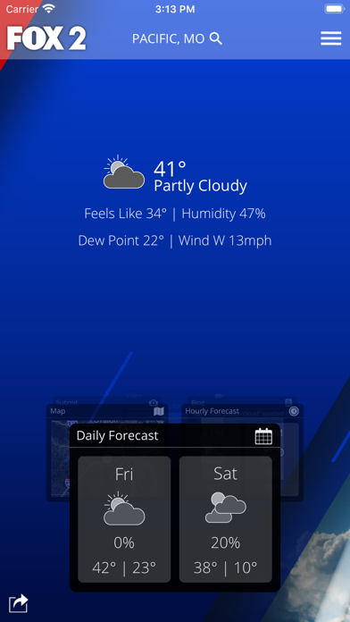 Fox 2 St Louis Weather Screenshot