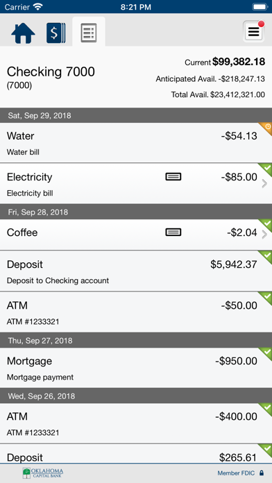 Oklahoma Capital Bank Business Screenshot