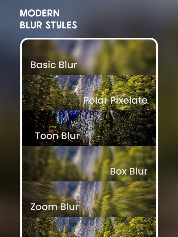 Photo Blur Background Effect iPad screenshot 5 - Photo & Video app