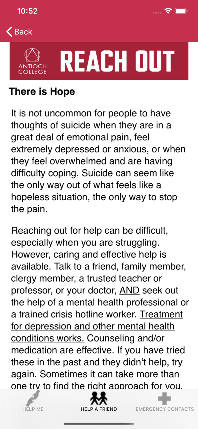 Antioch College Reach Out