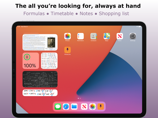 PhotoLink widget iPad screenshot 3 - Productivity app