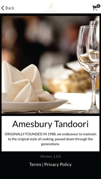 Amesbury Tandoori Screenshot
