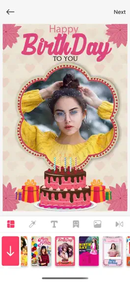 Game screenshot Birthday Photo Frame & Editor mod apk