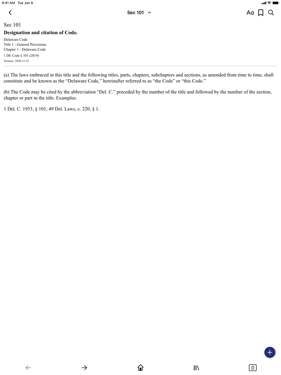 Screenshot #5 pour Delaware Code by PocketLaw