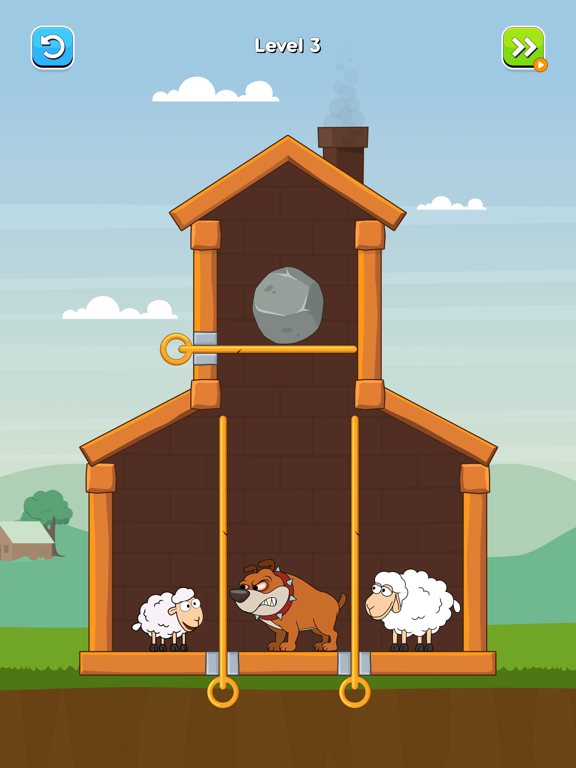 Screenshot #4 pour Hero Sheep-Pin Pull Save Sheep
