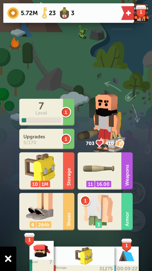 #3. SURV: Idle Crafting Survival (iOS) 由: CHERNYE MEDVEDI, OOO