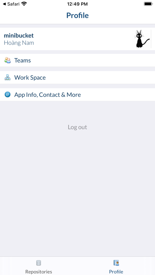#7. Mini Bucket - BitBucket Client (iOS) By: Hoang Nam Nguyen
