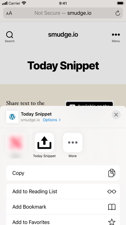 Today Snippet Widget