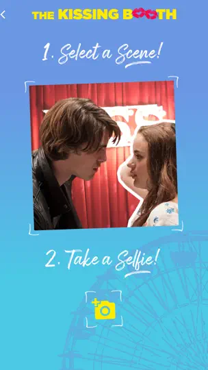 Capture d'écran de The Kissing Booth sur iPhone 7