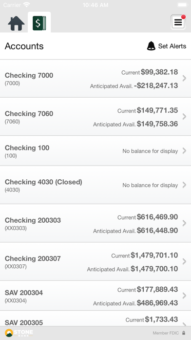 Stone Bank Business Banking Screenshot