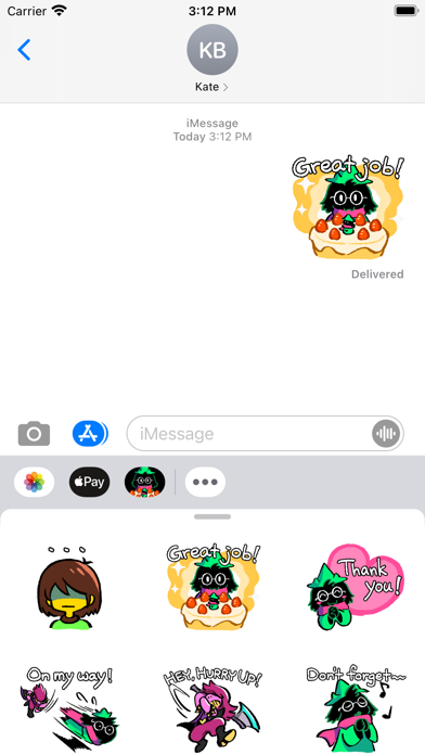 DELTARUNE Stickers Vol. 1 Screenshot 1 - AppWisp.com DELTARUNE Stickers Vol. 1 Screenshot 1 - AppWisp.com