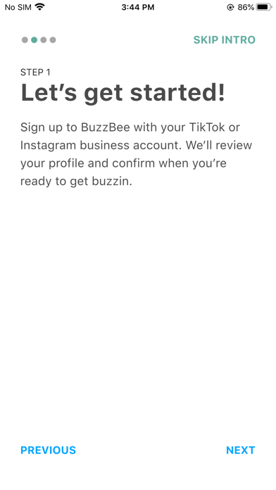BuzzBee For Influencers Screenshot