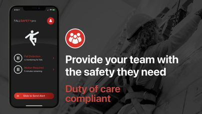 FallSafety Pro—Safety Alerts Screenshot