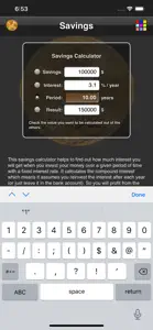 Savings Calculator screenshot #5 for iPhone