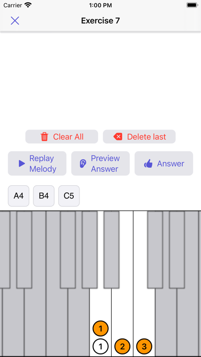 Melody Dictation Screenshot