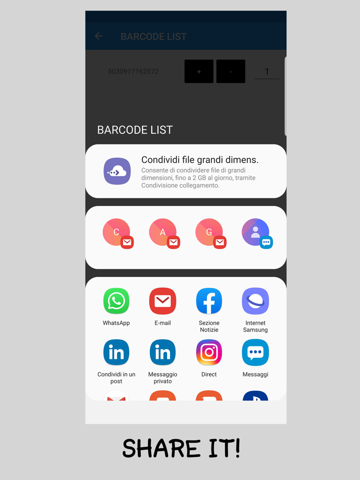 Barcode List App