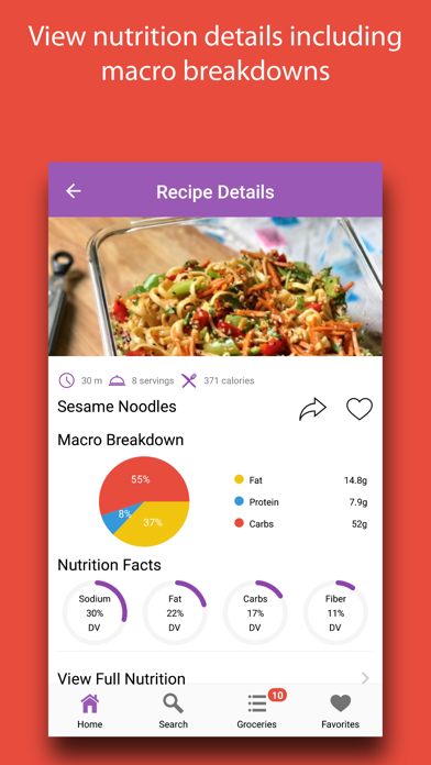 Pasta Recipes & Meals Screenshot