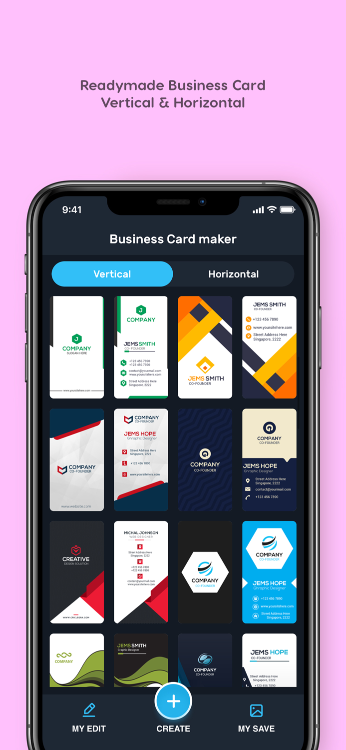 Business Card Maker Visiting