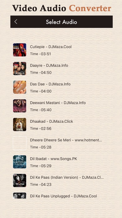 Screenshot #2 pour Video To Mp3 - Audio To Video