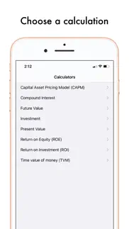 easy calculator financial calc iphone screenshot 1