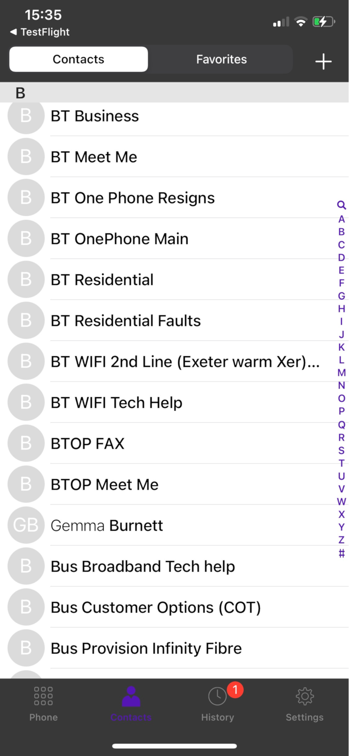 BT OnePhone SoftPhone