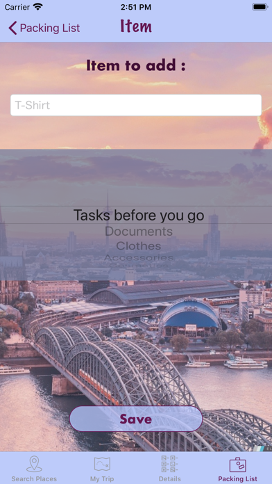 RoadTrip App Screenshot